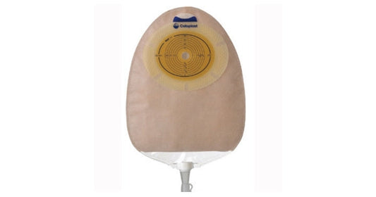 SenSura® One-Piece Urostomy Pouch, Transparent 9-1/2" (24cm), Non-Convex, Stoma Opening 3/8" - 2-5/8" (10mm - 66mm) - Box of 10