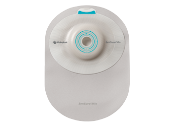 SenSura® One-Piece Mio Closed Pouch, Opaque with inspection window 8-1/2" (22cm), Convex Light, Stoma Opening 3/8" - 1-3/4" (10mm - 43mm) - Box of 10