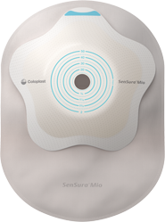 SenSura® One-Piece Mio Closed Pouch, Opaque with inspection window 7" (18cm), Concave, Stoma Opening 1-3/8" - 2" (35mm - 50mm) - Box of 10