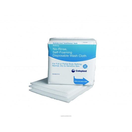 Pk/5 Bedside Care Easicleanse Self Foaming Disposable Washcloth, Latex Free