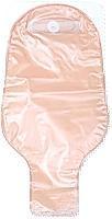 Drainable Pouch W/ Microskin Adhesive Barrier, 11in, Clear, Tapered - Box Of 10