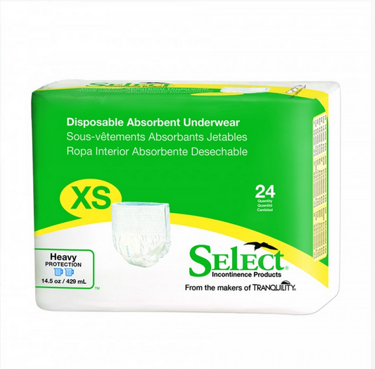Tranquility Essentials Premium Protective Underwear, Extra Small (22 in. to 36 in./85-125lbs)