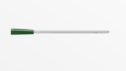 Catheter, Intermittent Plastic with Coude Tip w/ Guide Stripe 12Fr 16 in., 30/Box