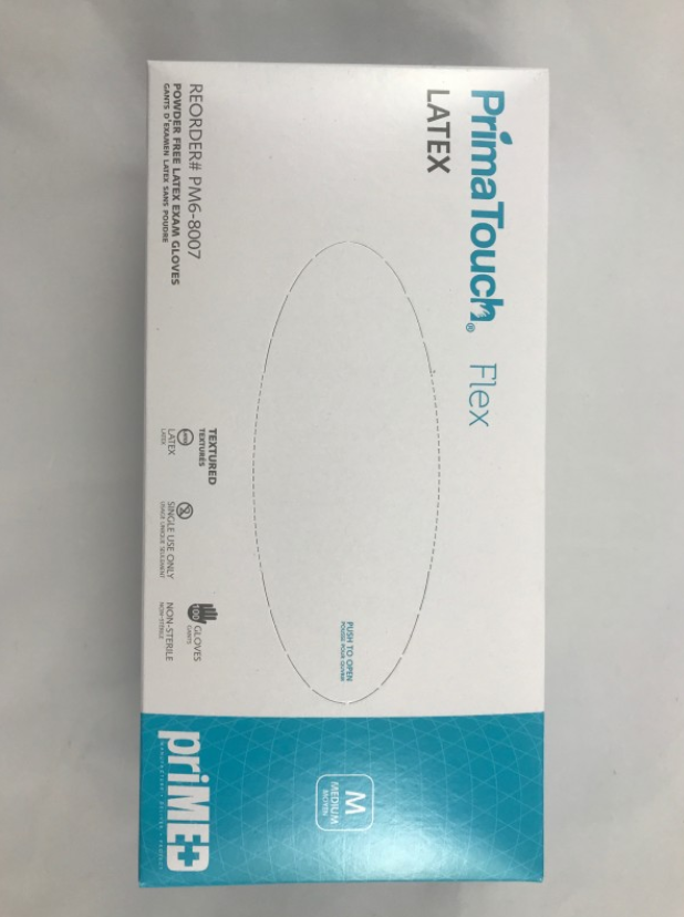 Gloves, Latex Powder Free - Medium 100/Box
