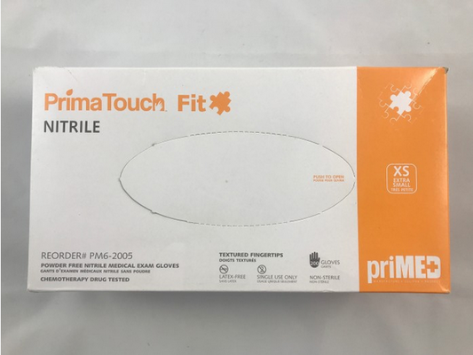 Gloves, Nitrile Powder Free, 9" Cuff, (PrimaTouch™ FIT), Extra Small - 200/Box