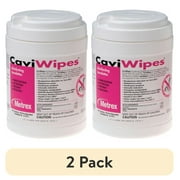 (2 pack) CaviWipes 13-1100 Surface Disinfectant Wipe 160 Count Canister