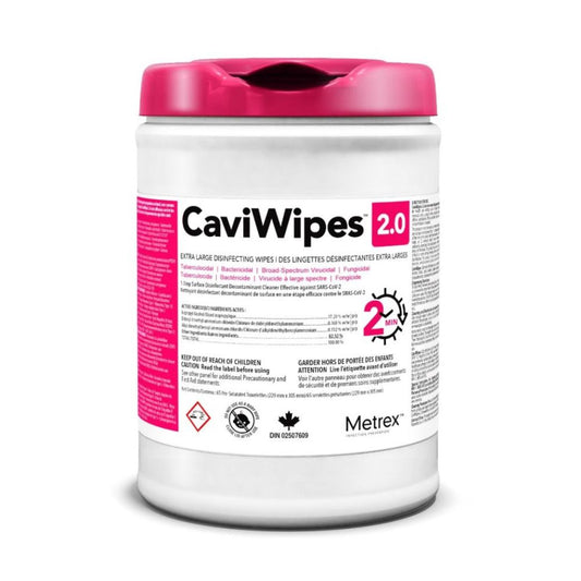CaviWipes™ 2.0 XL Disinfecting Towlettes, 9" x 12"