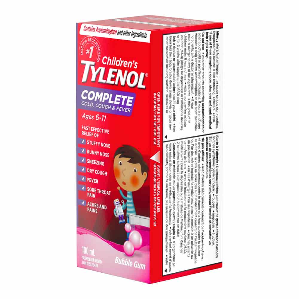 Children’s medicine for fever and congestion Tylenol