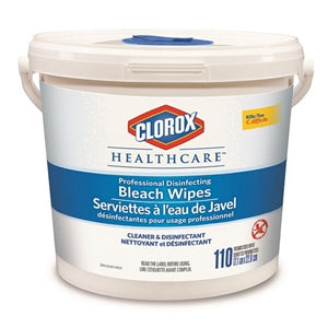 Clorox® Professional Disinfecting Bleach Wipes, 12" x 12"