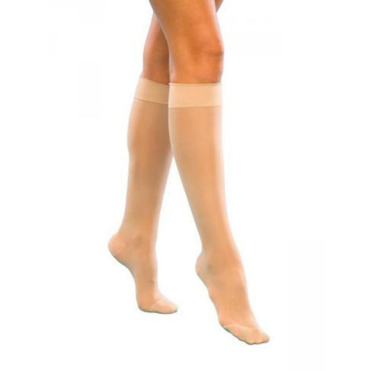 Sigvaris Sheer Fashion Women's Stockings, 15-20mmHg, Size C, Closed Toe, Black (Per Pair)