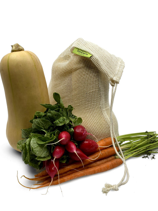 Truearth: Reusable Cotton Mesh Produce Bags