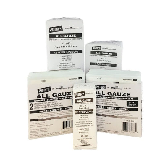 Ritmed® DisTech® Gauze Sponges, Sterile, 8-ply, 2" x 2" - 2's (Box 50 pcs)
