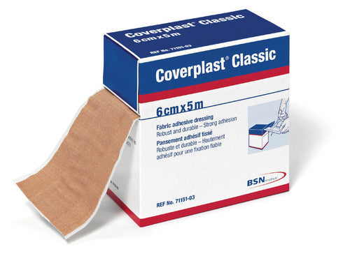 Coverplast Classic Heavyweight Fabric Adhesive Dressing 7.5cm X 3.8cm (Bulk) - Box Of 5000