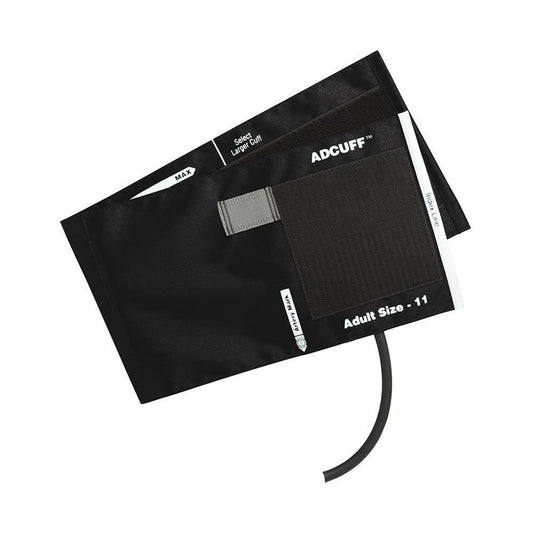 Adcuff™ Cuff & Bladder, 1 Tube, Adult, Black