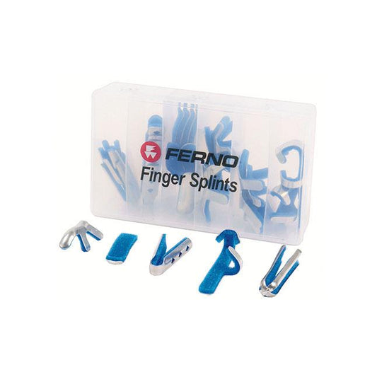 Pk/48 Finger Splint Set, Assorted, Aluminum Foam