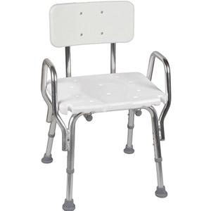 Dmi Shower Chair W/ Backrest, Aluminum Frame. - Ea/1