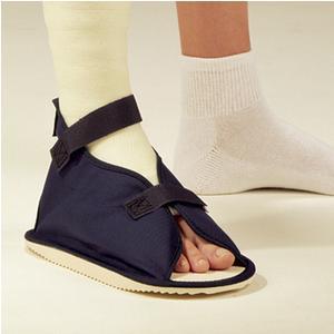 Deroyal Open Toe Cast Boot W/ Hook And Loop Closure Large, W/ Canvas. - Ea/1