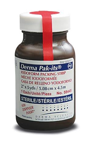 Ea/1 Pak-Its Packing Gauze With Insert, Iodoform, 2In X 5Yds
