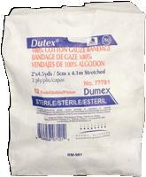 Pkg/12 Bandage Cotton Gz St, 2In X 4.5Yrd 2Ply Dutex