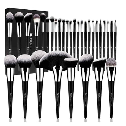 DUcare Makeup Brushes Professional 32Pcs Make up Brushes Set Premium Christmas Gift Synthetic Kabuki Foundation Blending Brush Face Powder Blush