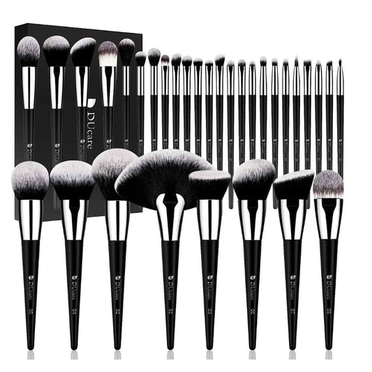 DUcare Makeup Brushes Professional 32Pcs Make up Brushes Set Premium Christmas Gift Synthetic Kabuki Foundation Blending Brush Face Powder Blush