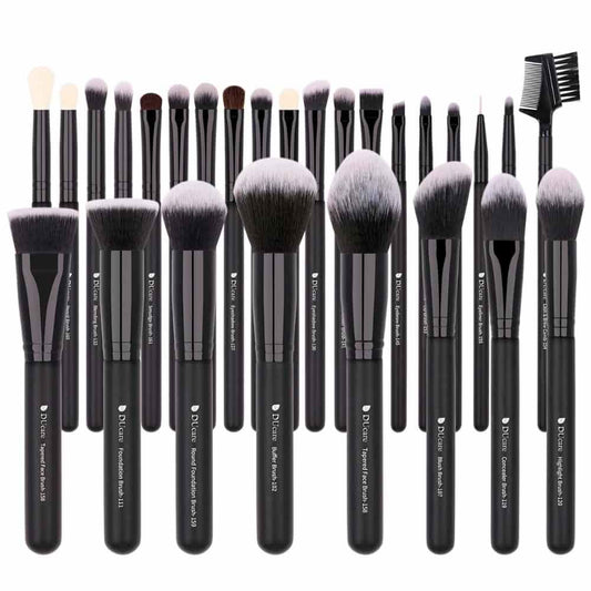 DUcare Professional Makeup Brushes Set 27Pcs Makeup Brush Set Premium Synthetic Kabuki Foundation Blending Face Powder Blush Concealers Eye Shadows
