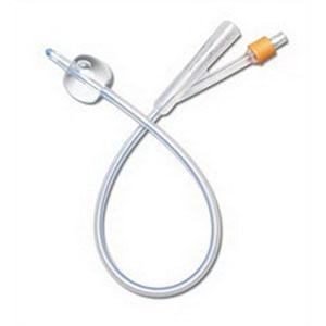 Bx10 Medlineb. Industries 2-Way Silicone Foley Catheter 16Fr 30Cc Balloon Capacity, 100% Silicone, Latex-Free, Sterile