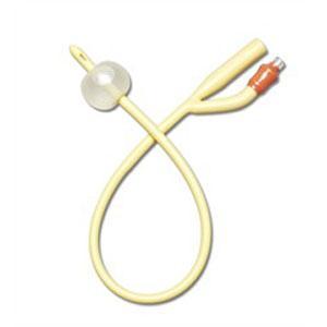 Bx/12 2-Way Silicone Elastomer Coated Latex Foley Catheter, Size 14Fr 30Ml