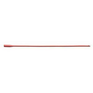 Bx/12  Intermittent Red Rubber Latex Catheter, Size 14Fr 16In