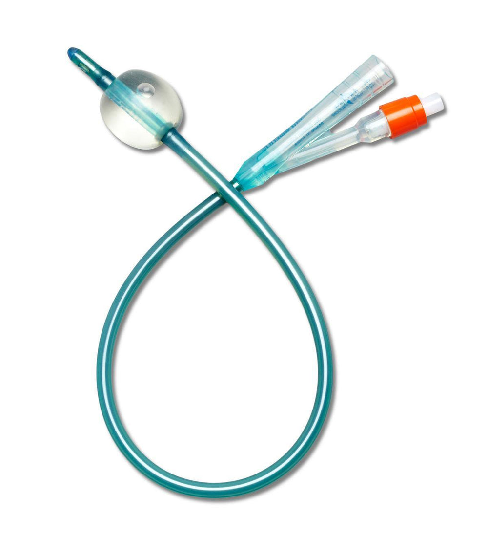 Bx/10 Silvertouch 100% Silicone 2-Way Foley Catheter, 16R 30Cc