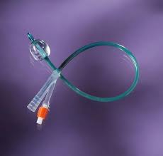 Bx/10 Silvertouch 100% Silicone 2-Way Foley Catheter, 18Fr 30Cc