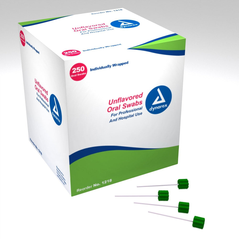 Bx/250 Oral Swabsticks, Unflavoured, Individually Wrapped