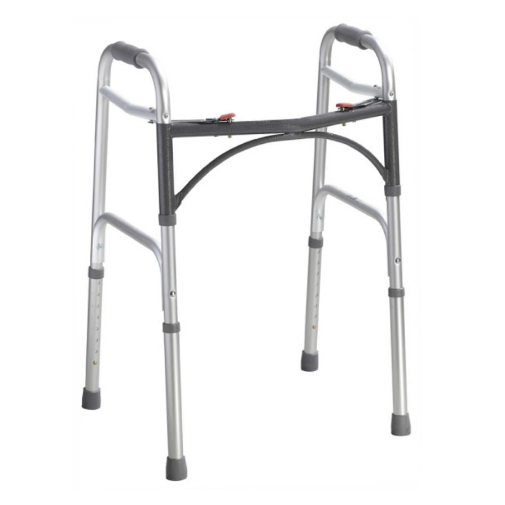 Drive® Deluxe Two Button Folding Walker, Junior