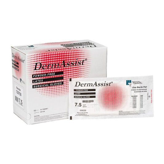 DermAssist® Latex Surgical Gloves (50 pairs per box), 5.5