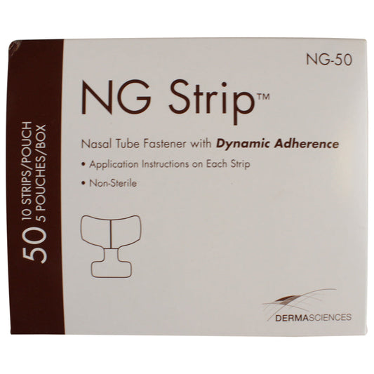 Bx/40 Ng Strip  Nasal Tube Fastener Pediatric Flexible One-Piece Design