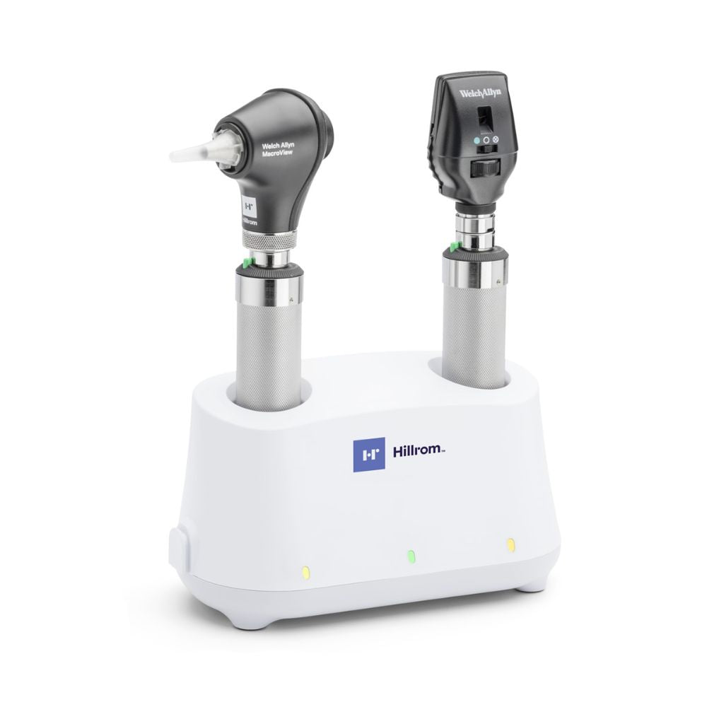 Welch Allyn® Diagnostic Charger & Desk Set w/Ophthalmoscope, Otoscope, Power Handles