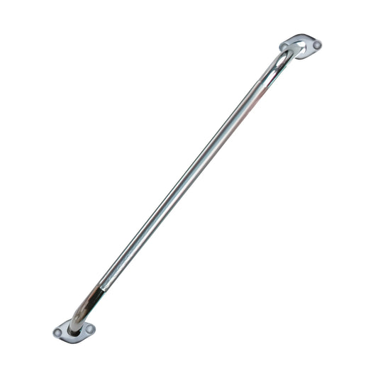 Drive Medical Chrome Knurled Grab Bar with Rotating Flange..
