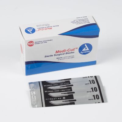 Dynarex Medicut™ Disposable Blades, #10 (Box 100 pcs)