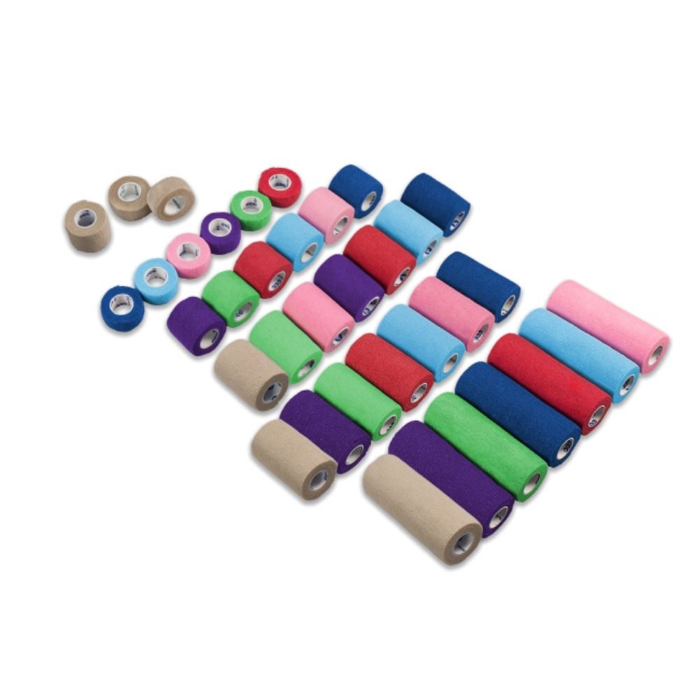 Dynarex® Sensi-Wrap Self-Adherent Bandage Rolls, Latex Free, 6" x 5 yds