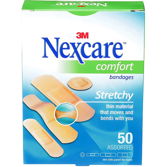 Each box contains 50 assorted bandages