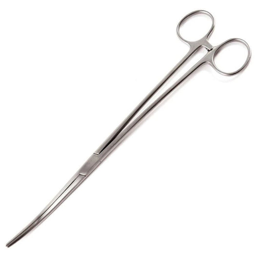 Sklar® Econo Sterile™ Bozeman Uterine Dressing Forceps, Disposable, 'S'-Curved, 10-1/4"