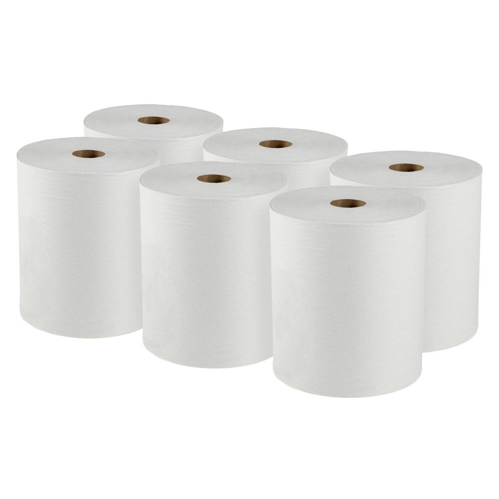 Scott® Essential Universal High Capacity Hard Roll Towels, White, 8" x 950'