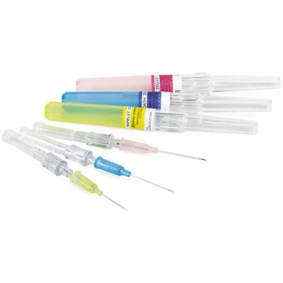 Exel® Safelet™ IV Catheters, 24G x 3/4" Yellow (Box 50 pcs)