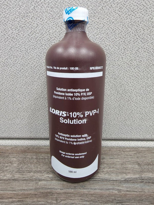 Povidone Iodine Prep Solution, 10% - 500ml Bottle