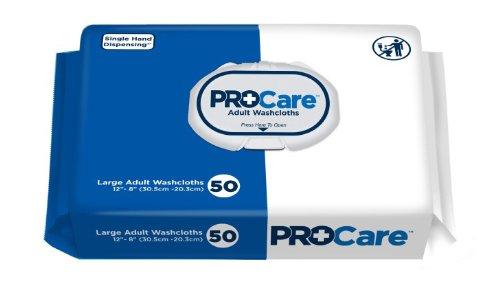 Pkg/96 Procare Adult Washcloth, 12in X 8in, Soft Pack - Pkg/96