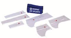 Pk/6 Air Splint Set W/Case (Hand/Wrist, Half Arm, Full Arm, Foot/Ankle, Half Leg, Full Leg)