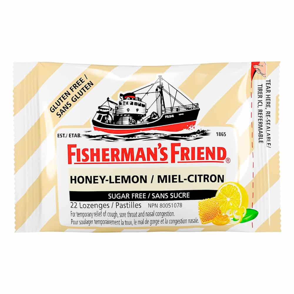 Fisherman's Friend Sucrose Free Lozenge - Honey Lemon - 22s