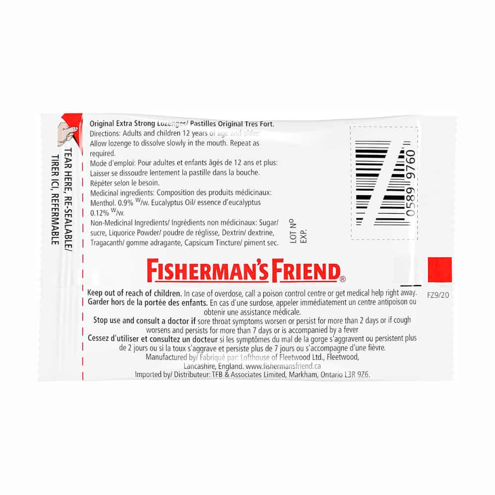 Fisherman’s Friend extra strength lozenges 22 pack