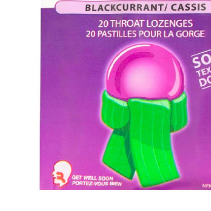 Fruity throat lozenges