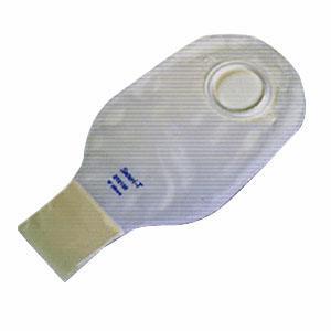 Securi-T Two Piece Drainable Pouch, Flange Size 1 3/4in, Transparent - Box Of 10